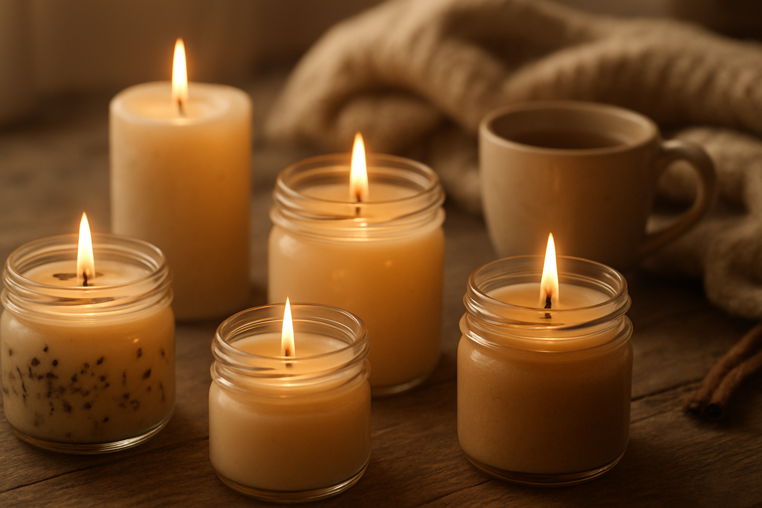 Beautiful handmade candles